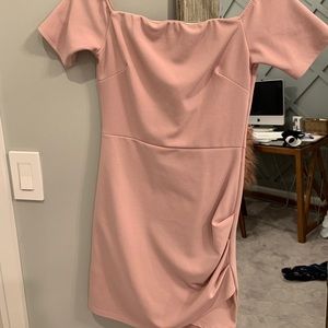 blush pink dress